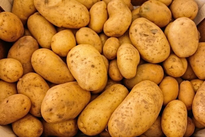 A pile of potatoes