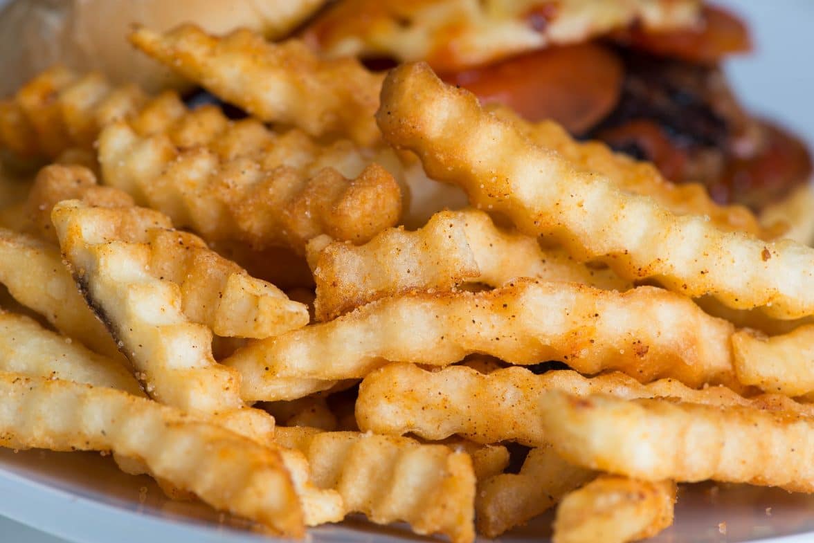 Crinkle cut french fries