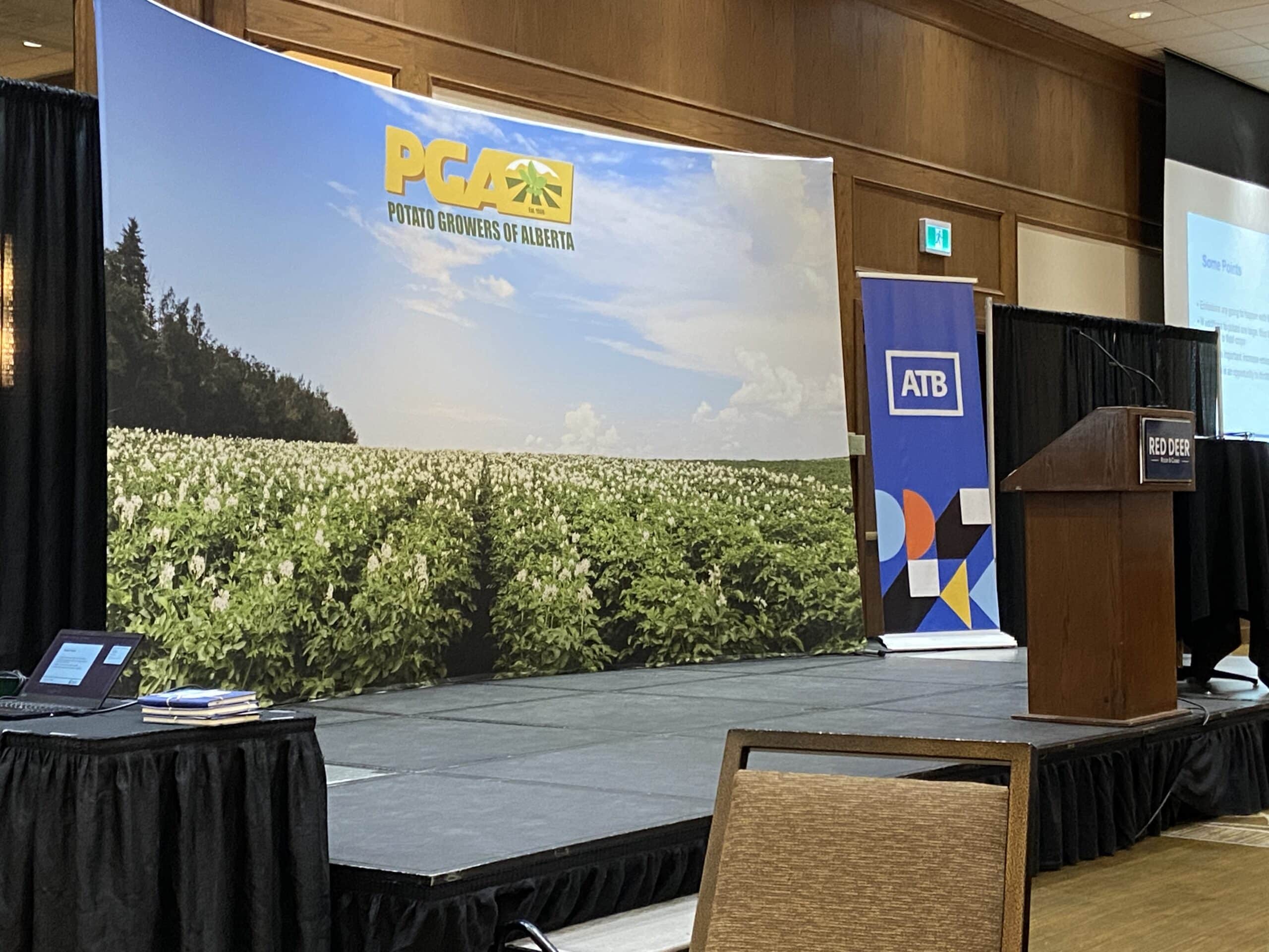 Alberta Potato Conference and Tradeshow stage