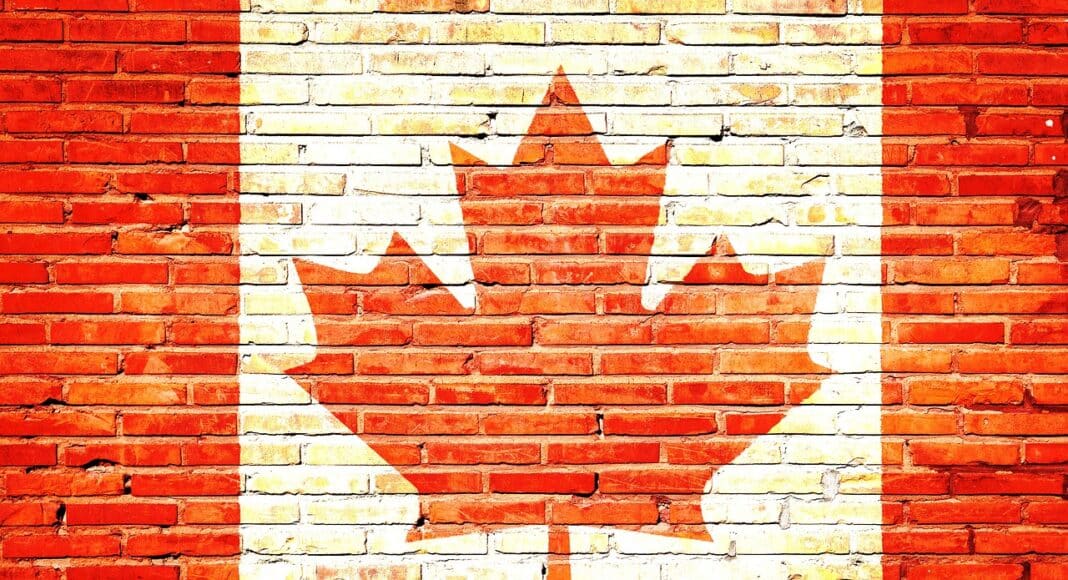 Brick Canada flag